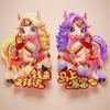 10 Pairs Chinese New Year Door Stickers Zodiac Horse Wall Decals 2026 Year of Horse Couplets for Spring Festival Home Party Decor