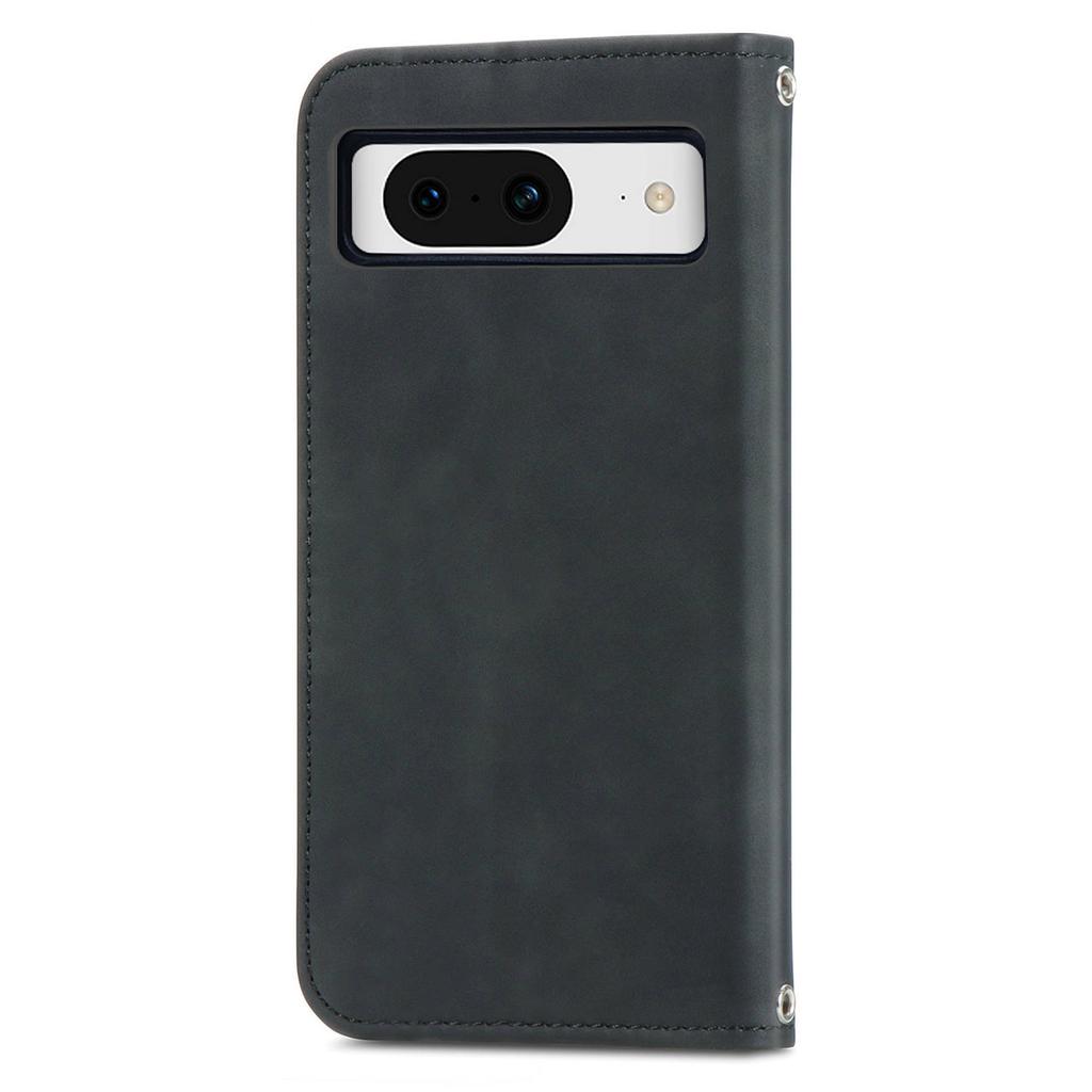 For Google Pixel 8a Book Style Flip Case PU Leather Skin-touch Phone Cover