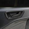 ABS Kolfiber Innerdörrskål Dekoration för Ford Maverick 2022-2024 Innerdörrshandtag Ram Trim Dekaler Tillbehör