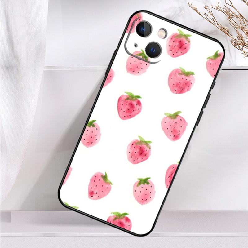 Cute Strawberry Shockproof Case For iPhone 17 11 14 15 16 Pro Max Plus 12 13 Mini 16e 17 Air Phone Cover