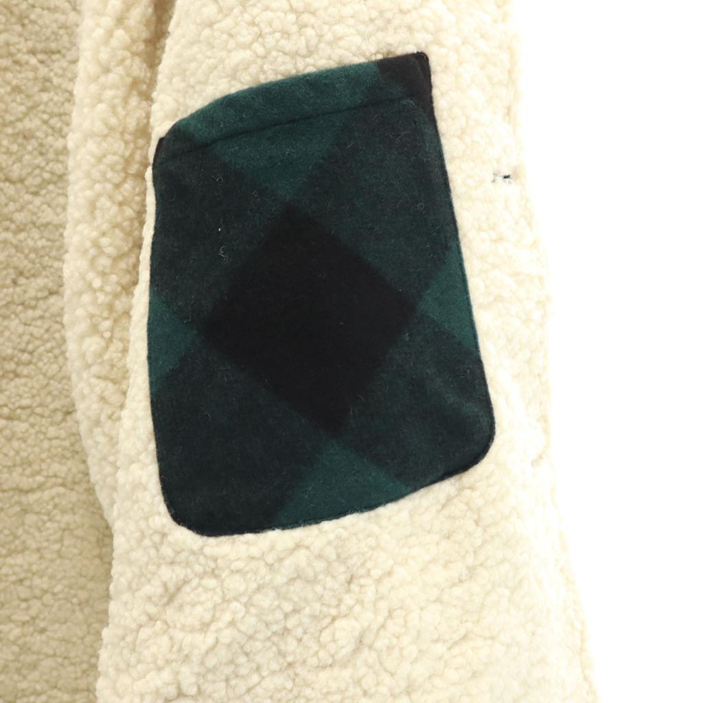 HYSTERIC WIND AND SEA Collaboration Check Pattern Boa Ranch Coat Men's Used