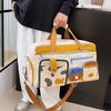 Children's fun casual large-capacity portable travel bag with shoe compartment dry and wet separation sports fitness bag can cover tie rod