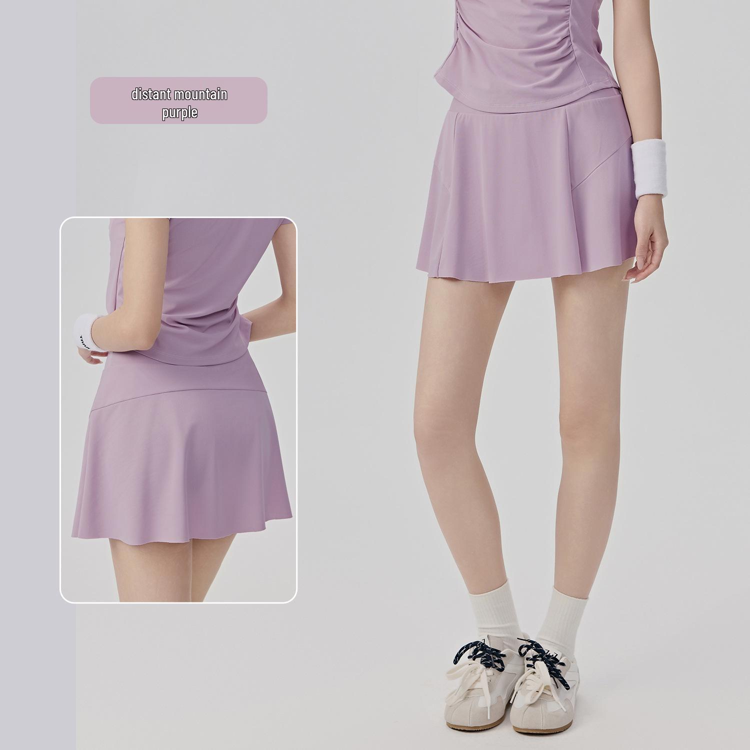 

Women s Polo Collar Two-Piece Set: Short Sleeve Top & Ruched Waist Tennis Skirt, Lightweight Breathable Yoga Outfit. XL