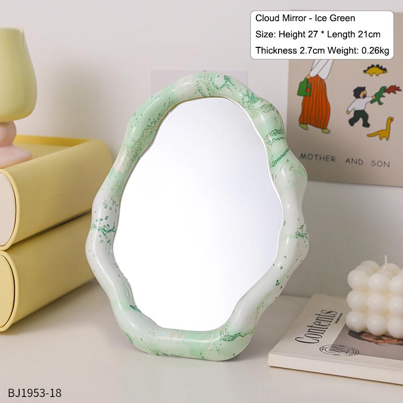 Fashionable Creative Portable Cloud Makeup Mirror Foldable Makeup Mirror Home Decoration for Friends Gifts
