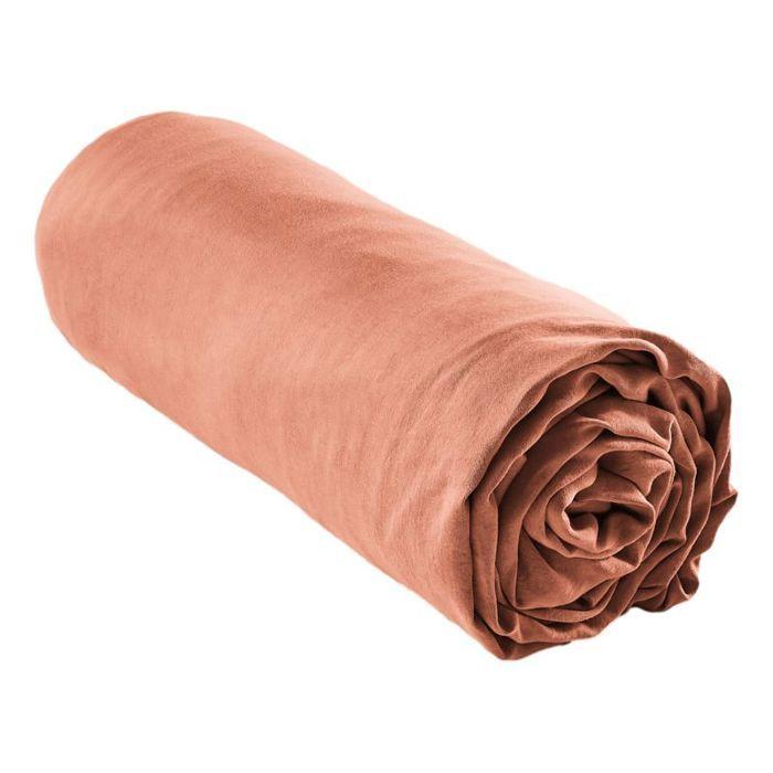 Drap housse "Gaïa" toutes dimensions "Gaze de Coton" - Gaïa Safran - 140 x 190 cm bonnet de 30 cm