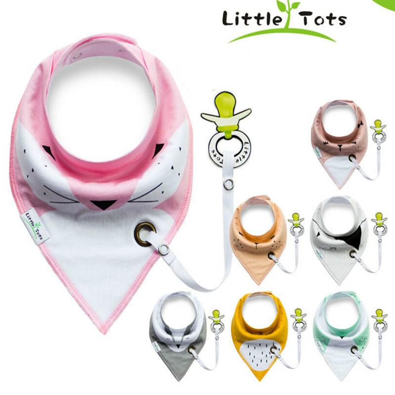 Buy Infants Baby Cotton Waterproof Bib Pacifier Triangle Bibs Saliva
