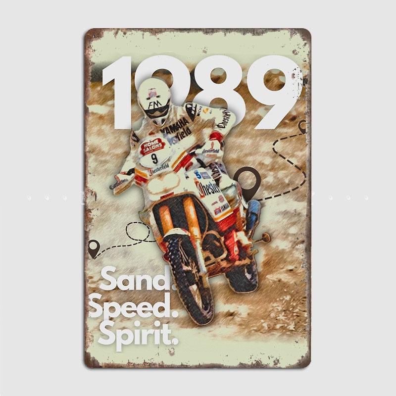 

Yamaha Super Ténéré Dakar 1989 Легенда Ретро Металлический Постер Знак Автомобильный Гараж Клуб Бар Настенные Постеры Украшение Комнаты Домашний Декор 7.9x11.8In(20x30cm)