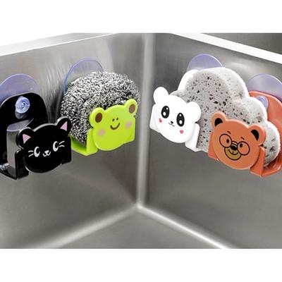 1PC Kitchen Suction Cup Sink Drain Rack Sponge Storage Holder Kitchen Sink Soap Rack Drainer Rack Bathroom Accessories Organizer