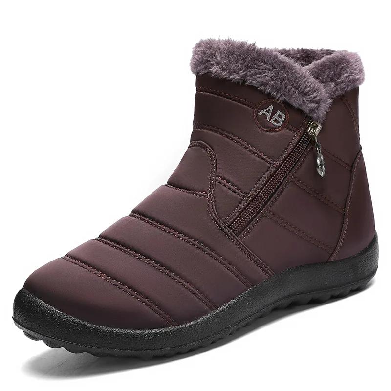 Cotton Shoes Winter Large Size Cotton Boots Men's and Women's Same Thickened Boots Outdoor Sports Warm Snow Boots