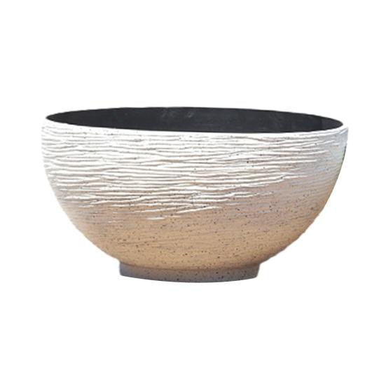 Plant Pot with Drainage, Resin Planter for Indoor Outdoor Plants, Medium Flower Pots for Patio, Balcony Garden Decor