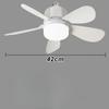 Smart Ultra-Quiet Adjustable 3-Speed Socket Ceiling Fan Lights with Remote Control for Home Bedroom Living Room Study Cooling