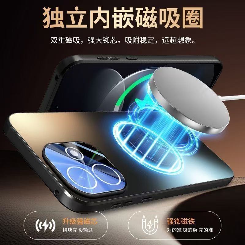 Applicable to Redmi note11Pro mobile phone case magnetic all-inclusive lens anti-drop note11 matte heat dissipation protective cover