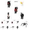 Funny Skibidi Toilet Building Blocks Kit Creative Game Plastic Construction Toy