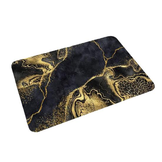 Marmorierung Bereichsteppich Weich Rutschfest Saugfähig Fußmatte Abstrakt Modern Eingangsteppich Fußmatte für Badezimmer Küche Schlafzimmer Wohnzimmer Dekor