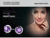 S925 Sterling Silver Amethyst Round Four-Claw Crystal Stud Earrings