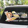 New Driver Alert! Cartoon Rear Windshield Sticker