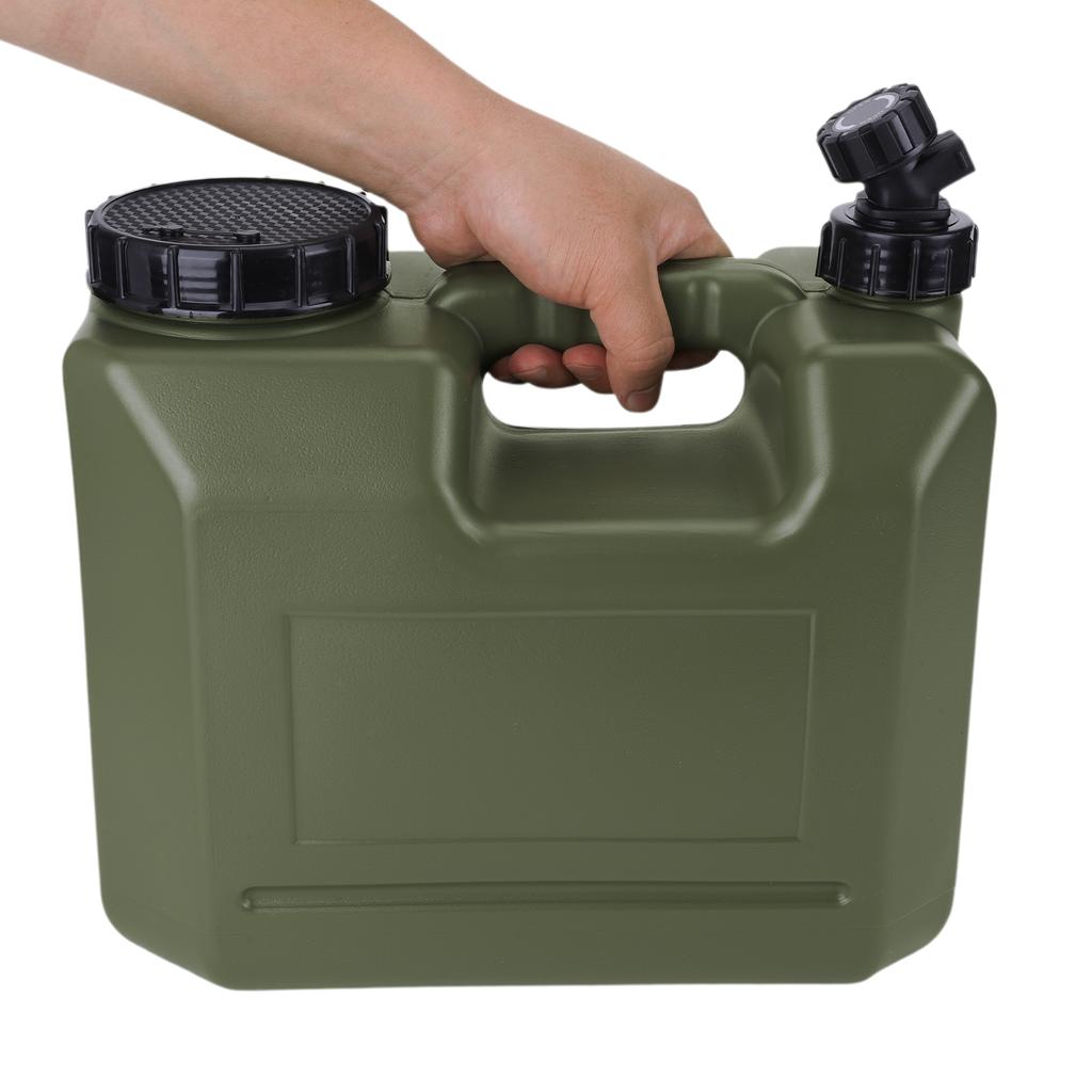10L/15L No Leakage Camping Bucket with Spigot Water Dispenser W/ Wide Filler Opening for Vehicle Car Outdoor Hiking Picnic