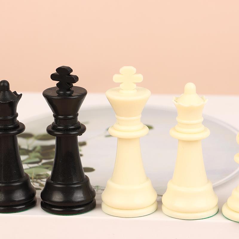 Medieval Chess Set King Chess High 95Mm 75Mm 65Mm Chess Medieval Chess Set No Chessboard 32 Chess Pieces Playing Game