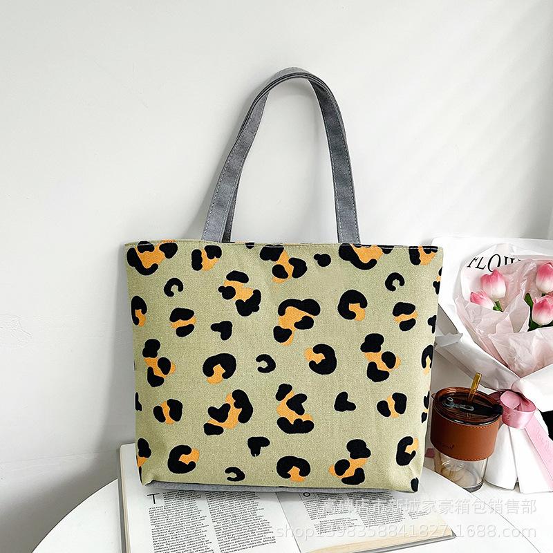 New version of cute cartoon canvas bag literary women's shoulder bag large capacity canvas tote women's bag