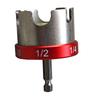 Fast Nut Installation Drill Attachment for 14 38 and 12 Threaded Rods for Use with Power Drills Featuring Hex Shank Design