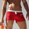 Badehosen für Herren, Hoch taillierte Enganliegende Schnür-Boxershorts