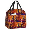Custom Poster Of T-Terrifiers Halloween Resuable Lunch Boxes Women Leakproof Cooler Thermal Food Insulated Lunch Bag Office Work