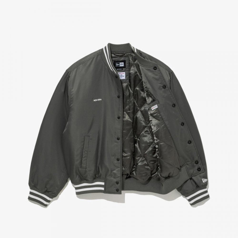 New Era Mlb La Dodgers Nylon Stadium Jacket Grey 14742037