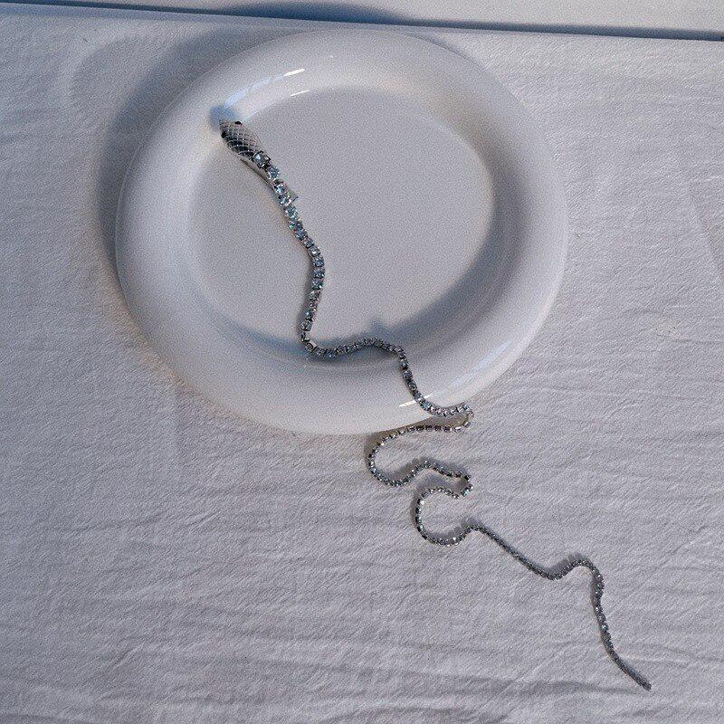 

1Pc Full Rhinestone Snake Hair Band for Hair Women Long Tassel Crystal Headband Hair Accessories Wedding Accessories Hair Jewelry