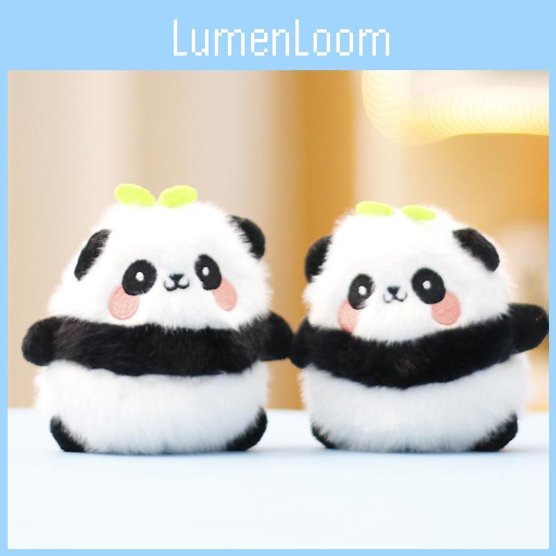 Cuddly Panda Plush Toy Charming Keyring Cute Stuffed Animal Decor For Kids