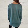 Spot 2025 European and American Autumn Women's Printed Crew Neck Long Sleeve Top