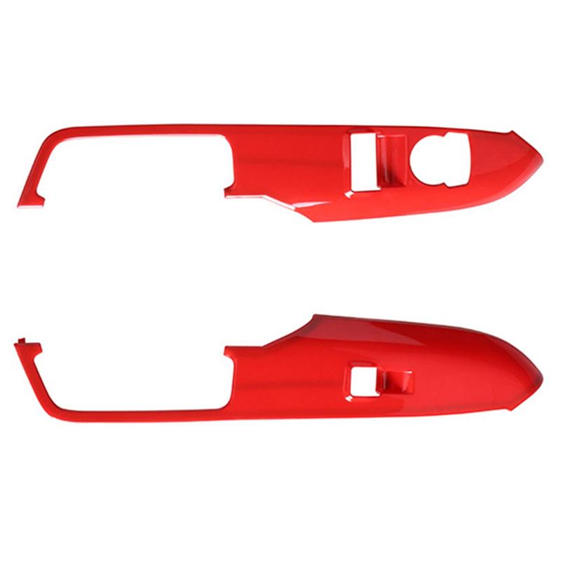 

Car Window Lift Control Panel Cover Trim For Ford Mustang 2015-2018 Car Door Switch Button Accessories
