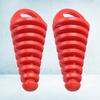 VORCOOL Silencer Cap Exhaust Pipe Muffler Exhaust Port Muffler Motorcycle Car Parts Automatic Exhaust Tail Tip Pipe Cover (Red) 2 Pieces