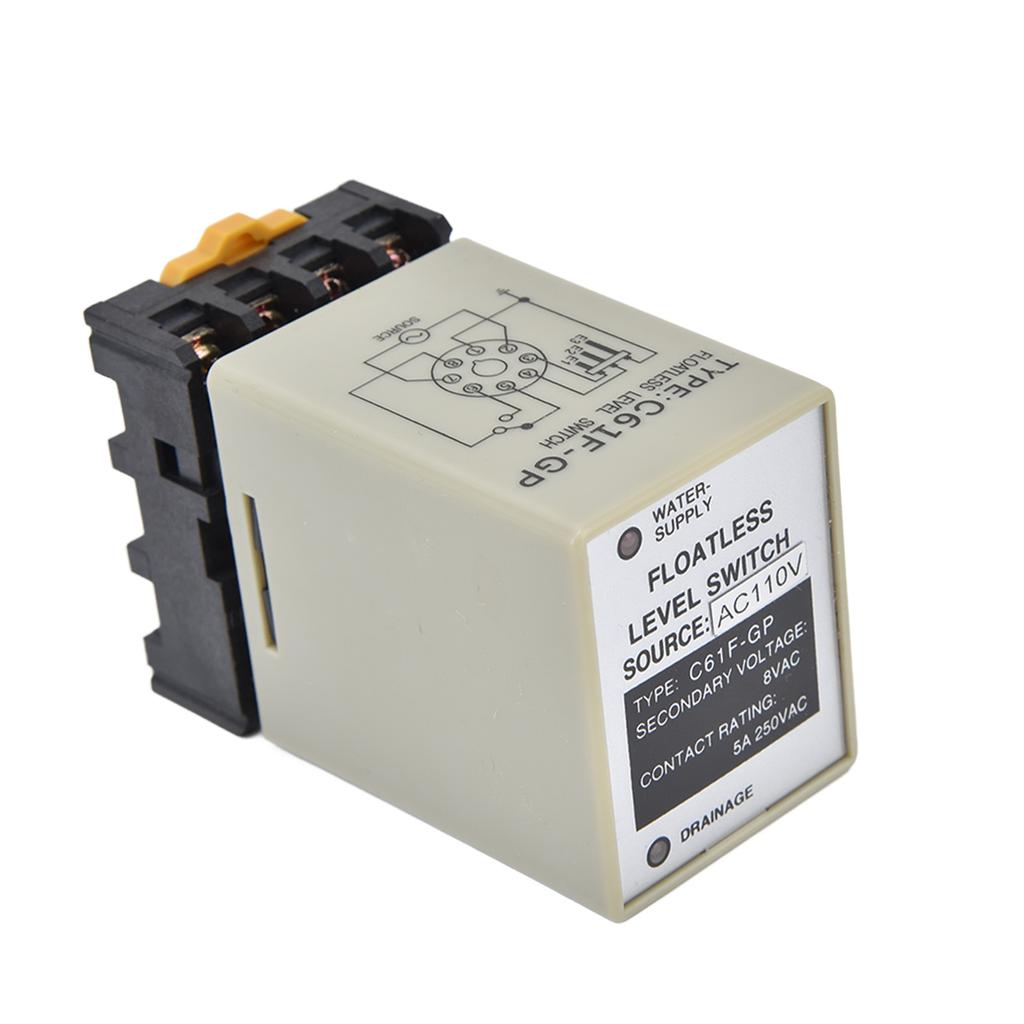 Floatless Level Relay Environmental Flame Retardant Shell High Accuracy C61FGP Water Level