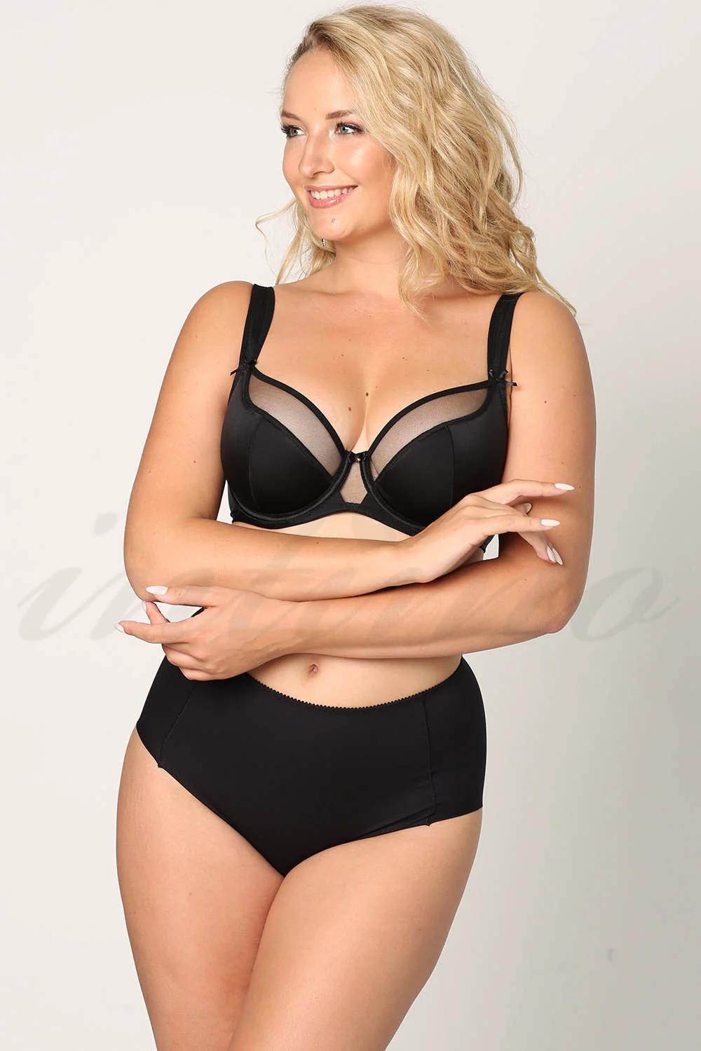 

Бюстгальтер із ущільненою чашкою ZeBra (67850) 75G прозорий колір чорний