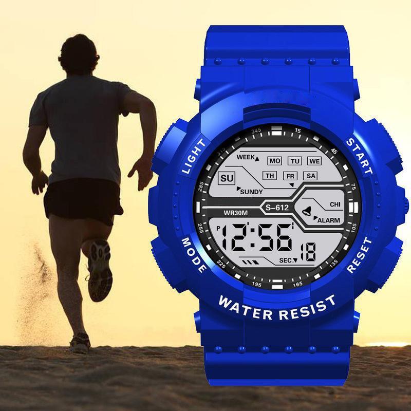 Outdoor multifunctional drop-resistant King Kong electronic men's and women's electronic watch, luminous sports, waterproof student electronic watch