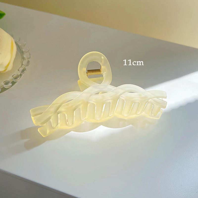 Korean Girls Jelly Acrylic Hair Claw Geometric Crab Hair Clips for Women Large Size Hairpin Shark Clips Summer Hair Accessories