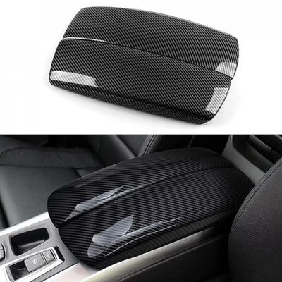 For BMW X5 X6 E71 E70 07-13 Carbon Fiber Color Car Center Armrest Box Trim Cover