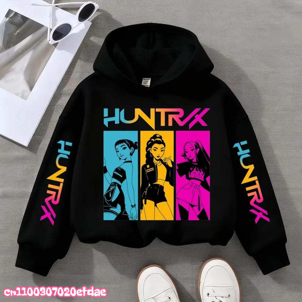 Huiteng1 KPOP Demonenjagers Kinder Sweatshirt Meisjeskleding Meisjes Sweatshirt herfst 2025 Nieuwe Leuke Mode Hoodie 130