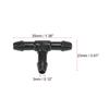 X AUTOHAUX Windshield Washer Hose Connector T Shape Plastic 3-Way Tube Pipe Fitting Splitter Adapter for Car 10pcs