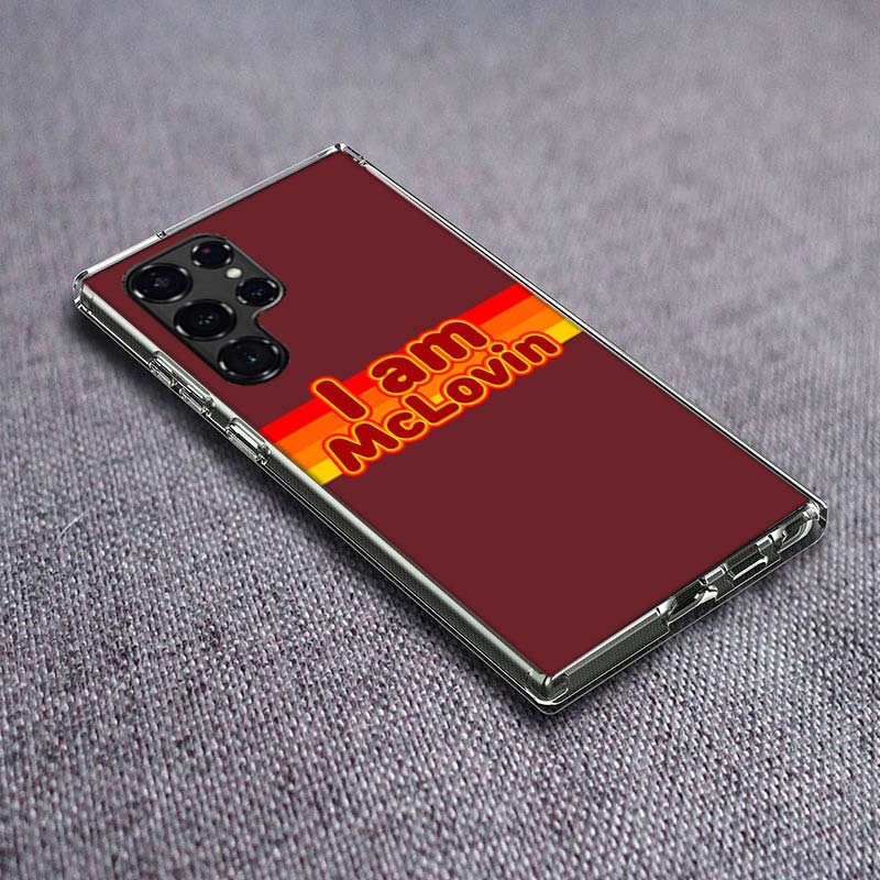 Mclovin SuperbadZ Phone Case For Samsung Galaxy S24 S23 S21 S20 FE S22 S26 Ultra S25 Edge S10 Plus Cover Clear TPU Capa Shell Co