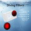 AMagisn Diving Filter Protective Lens Filter Compatible for DJI Osmo Action 5 Pro/ 4 Sports Camera Red