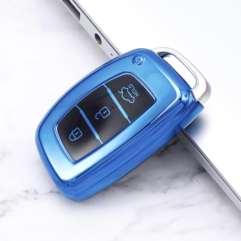 Car Key Case Cover Shell for Hyundai Accent Elantra Creta Ix25 Ix35 Ix45 I10 I20 I30 I40 Tucson Sonata Fe Solaris Mistra Verna