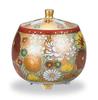 Kutani Ware Iwataya 2.5-inch Incense Burner with Gold Flowers AP7-1218