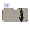 Black Cat Holding On Sunshade Windscreen Car Front Windshield Window Sun Visor Accessories Covers
