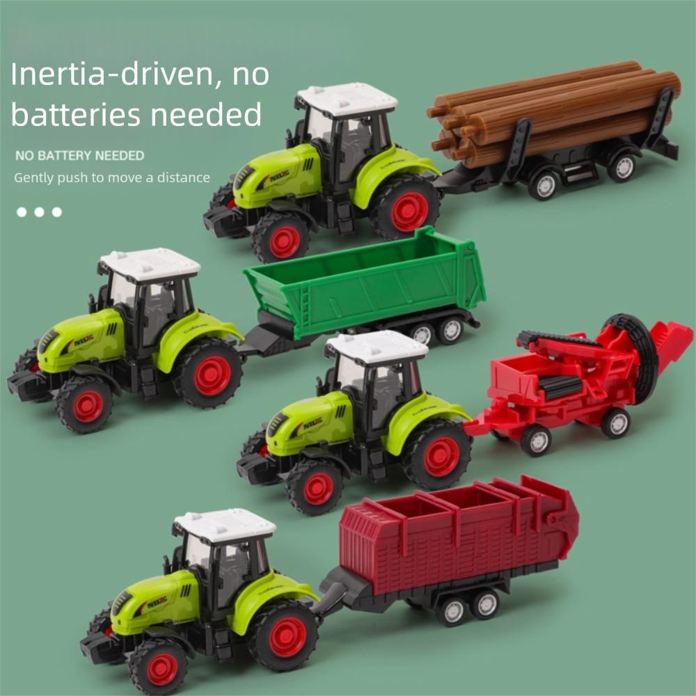 Transport Pulverizer Model Inertia Car Plastic Engineering Car High Quality Farm Tractor Gifts