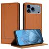 For iPhone 17 Pro Max Case L-Shaped Grid Pattern Leather Stand Phone Cover with Card Slots