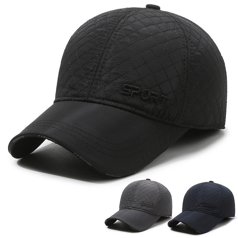 

Men’s Winter Plaid Duckbill Cap - Thick & Warm for Seniors One Size