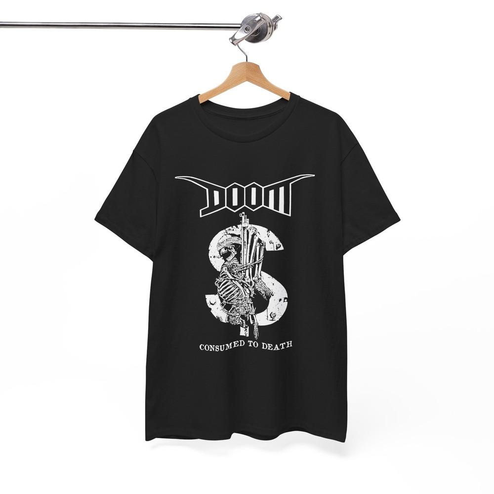 Doom  Consumed To Death TShirt Music Band Indie Rock Punk Gothic Unisex tee Unisex T-Shirt L