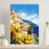 Amerika a Evropa Cestování Město Jasná Krajina Plakát Středomořská Scenérie Plátno Malba pro Obývací Pokoj Domácí Dekorace