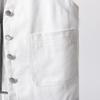 Women's Western-Style Denim Vest: White, Lightweight, and Perfect for Spring, Summer, or Autumn.